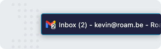 Voorbeeld van het Gmail favicon