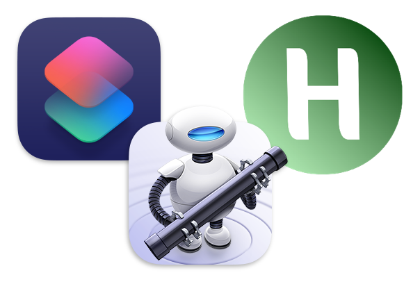 Shortcuts, Automator en Autohotkey icons